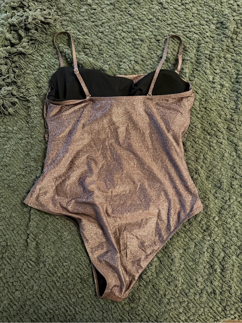 Source Unknown Shimmery Brown One-Piece Swimsuit - Picture 5 of 5